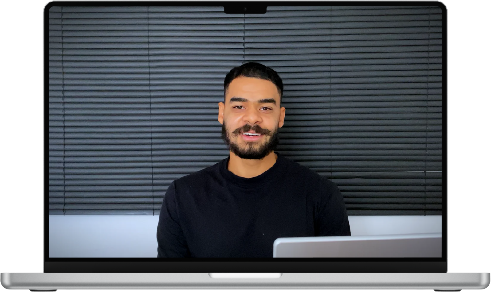 Sessão de terapia online em um notebook