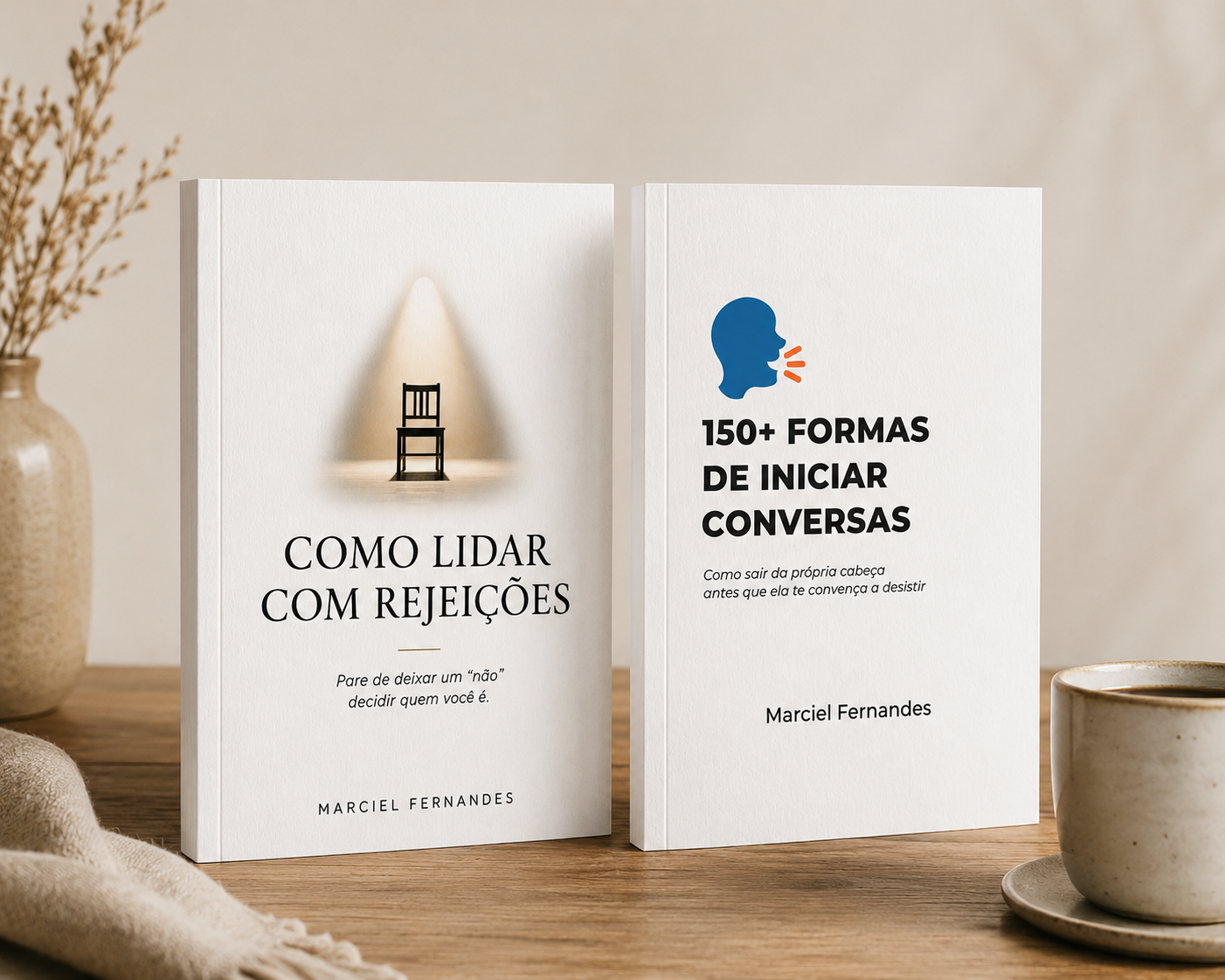 Livros físicos Como Lidar com Rejeições e 150+ Formas de Iniciar Conversas